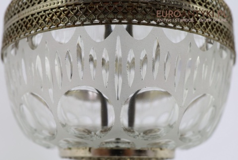 kryształowa lampa stołowa do gabinetu