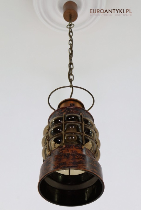 industrialna lampa z miedzi retro