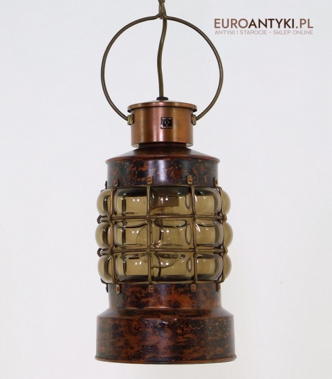 industrialna lampa z miedzi retro