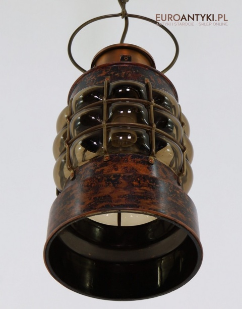 dekoracyjna lampa marynistyczna z miedzi