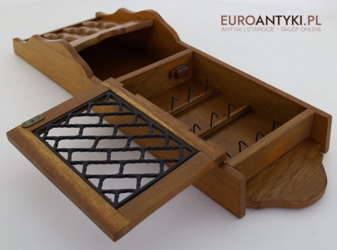 dębowa szafka na klucze do przedpokoju