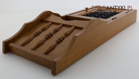 dekoracyjna szafka na klucze dębowa