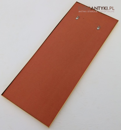 Stylowe lustra ścienne w stylu Art Deco – czarno-złote ramy z mosiądzu – lata 70./80.