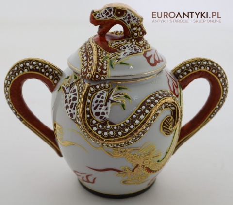 porcelana smok moriage vintage