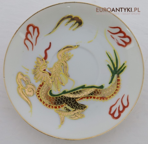 japońska porcelana vintage ze smokiem