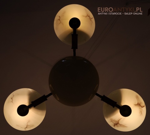 antyk żyrandol art deco