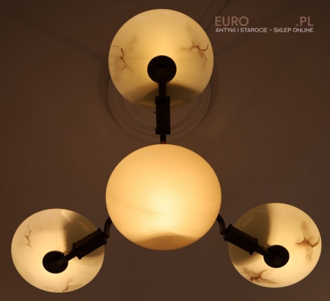 żyrandol art deco z epoki