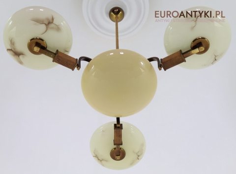 muzealny żyrandol art deco