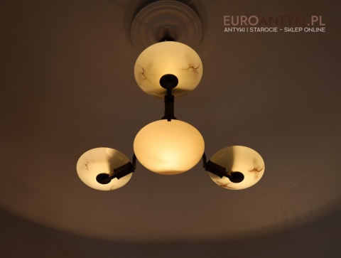 żyrandol art deco lata 30