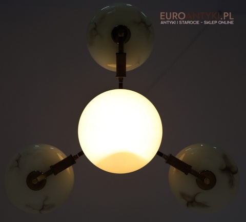 designerska lampa art deco antyk