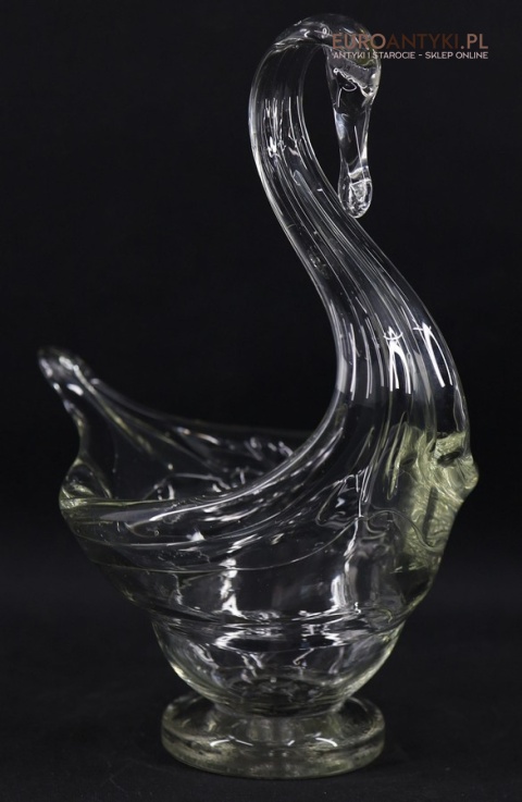 patera szklany łabędź z francji