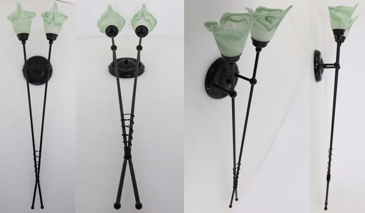 Wysokie, smukłe kinkiety rustykalne – elegancja i funkcjonalność w jednym