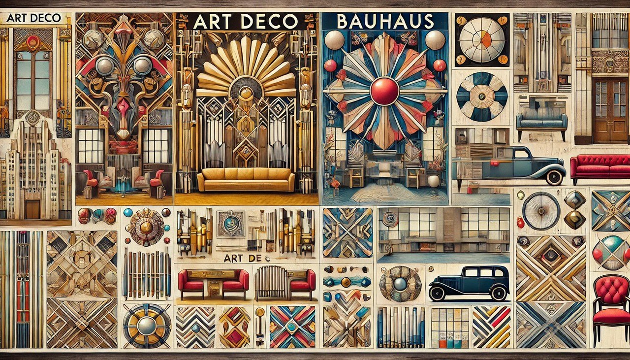 art deco vs bauhaus