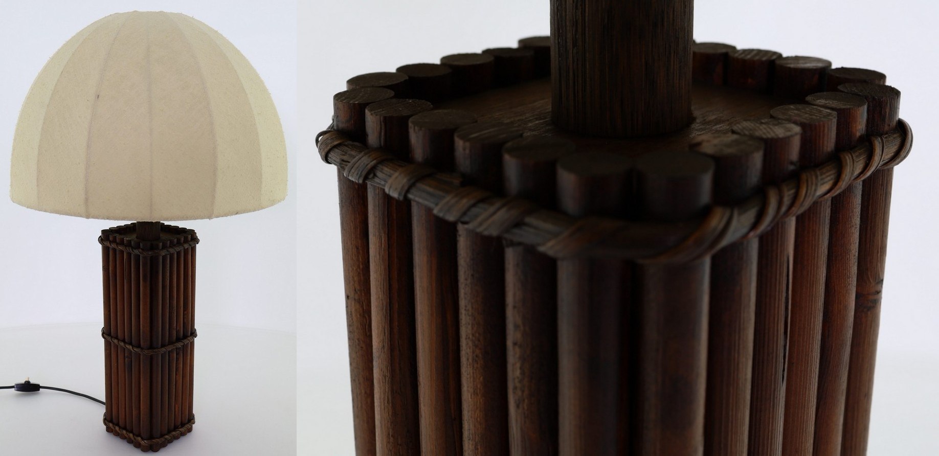 Drewniane lampy ręcznie robione