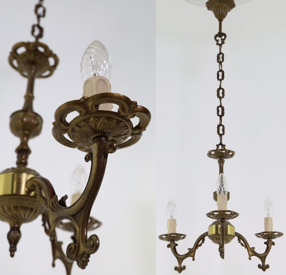 małe antyczne żyrandole