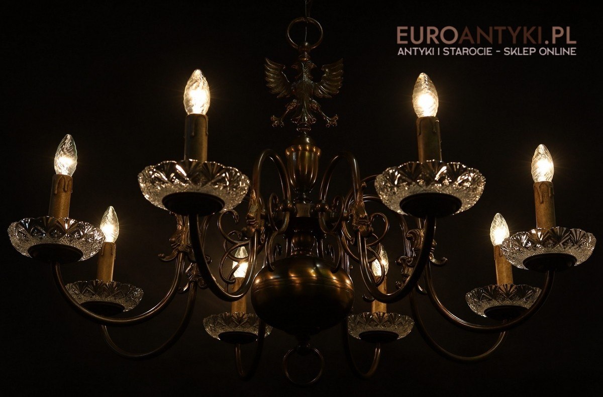 żyrandol pająk antyczny